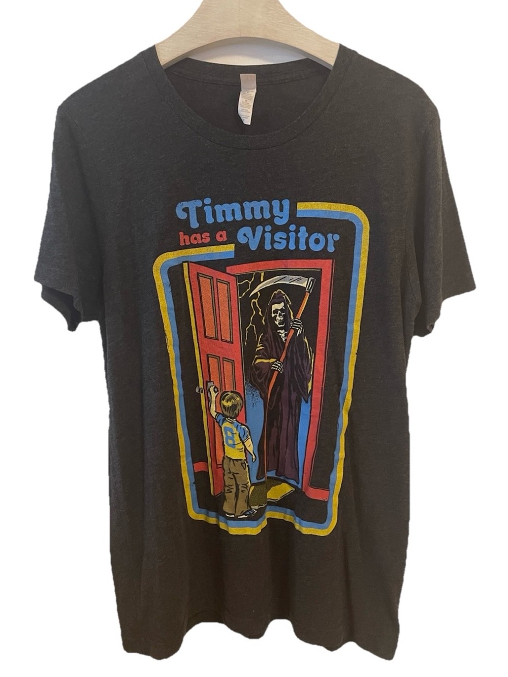 Horror Scary T-Shirt Tee Grim reaper Medium Funny Spookycore Halloweencore
